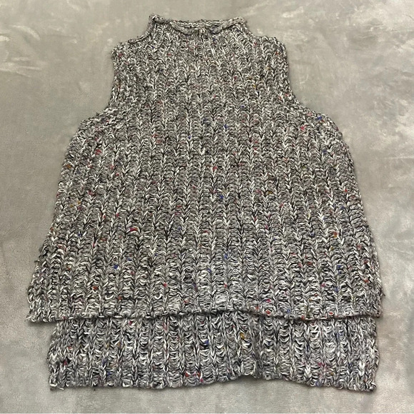 Anthropologie Moth "Joelle" Mock Neck Sleeveless High Low Sweater 27285 - Picture 2 of 11